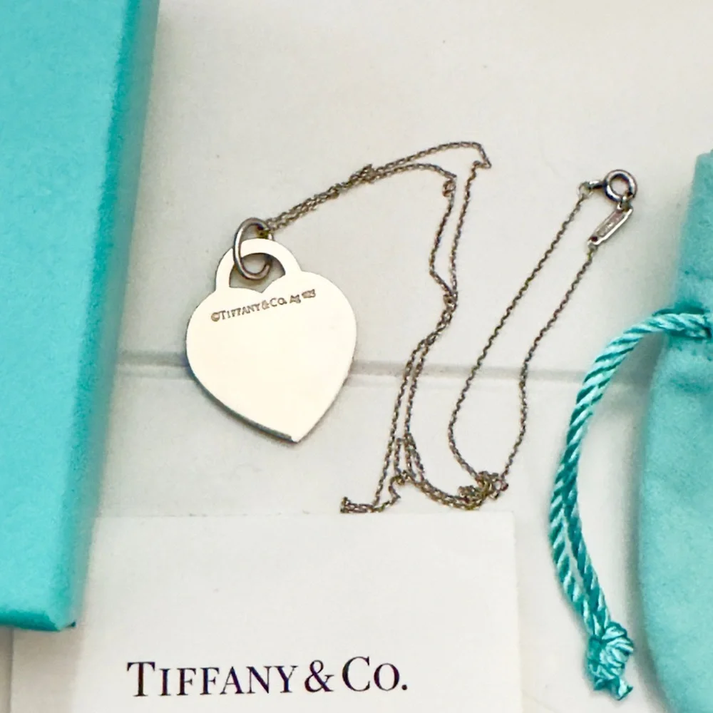 Tiffany & Co. I Love You Heart Charm Necklace - Picture 2 of 7